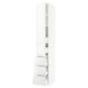 SEKTION / MAXIMERA Gabinete alto+puerta/3 frnt/5 cjn, blanco/Ringhult blanco, 15x24x90 "