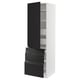 SEKTION / MAXIMERA Gabinete alto+puerta/3 frnt/5 cjn, blanco/Upplöv antracita mate, 24x24x80 "