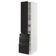 SEKTION / MAXIMERA Gabinete alto+puerta/3 frnt/5 cjn, blanco/Upplöv antracita mate, 18x24x80 "
