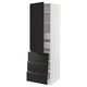 SEKTION / MAXIMERA Gabinete alto+puerta/3 frnt/5 cjn, blanco/Upplöv antracita mate, 24x24x80 "