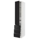 SEKTION / MAXIMERA Gabinete alto+puerta/3 frnt/5 cjn, blanco/Upplöv antracita mate, 18x24x90 "