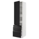 SEKTION / MAXIMERA Gabinete alto+puerta/3 frnt/5 cjn, blanco/Upplöv antracita mate, 24x24x90 "