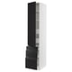 SEKTION / MAXIMERA Gabinete alto+puerta/3 frnt/5 cjn, blanco/Upplöv antracita mate, 18x24x90 "