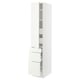 SEKTION / MAXIMERA Gabinete alto+puerta/3 frnt/5 cjn, blanco/Vallstena blanco, 15x24x80 "
