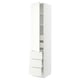 SEKTION / MAXIMERA Gabinete alto+puerta/3 frnt/5 cjn, blanco/Vallstena blanco, 18x24x90 "