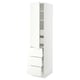 SEKTION / MAXIMERA Gabinete alto+puerta/3 frnt/5 cjn, blanco/Vallstena blanco, 18x24x80 "