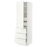 SEKTION / MAXIMERA Gabinete alto+puerta/3 frnt/5 cjn, blanco/Vallstena blanco, 24x24x80 "