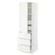 SEKTION / MAXIMERA Gabinete alto+puerta/3 frnt/5 cjn, blanco/Vallstena blanco, 24x24x80 "