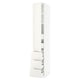SEKTION / MAXIMERA Gabinete alto+puerta/3 frnt/5 cjn, blanco/Veddinge blanco, 15x24x90 "