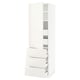 SEKTION / MAXIMERA Gabinete alto+puerta/3 frnt/5 cjn, blanco/Veddinge blanco, 24x24x80 "