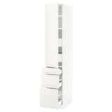 SEKTION / MAXIMERA Gabinete alto+puerta/3 frnt/5 cjn, blanco/Veddinge blanco, 15x24x80 "