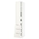 SEKTION / MAXIMERA Gabinete alto+puerta/3 frnt/5 cjn, blanco/Veddinge blanco, 18x24x90 "