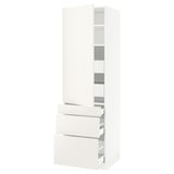 SEKTION / MAXIMERA Gabinete alto+puerta/3 frnt/5 cjn, blanco/Veddinge blanco, 24x24x80 "