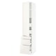 SEKTION / MAXIMERA Gabinete alto+puerta/3 frnt/5 cjn, blanco/Veddinge blanco, 18x24x90 "