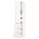 SEKTION / MAXIMERA Gabinete alto+puerta/3 frnt/5 cjn, blanco/Veddinge blanco, 18x24x80 "