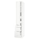 SEKTION / MAXIMERA Gabinete alto+puerta/3 frnt/5 cjn, blanco/Voxtorp blanco mate, 15x24x90 "