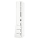 SEKTION / MAXIMERA Gabinete alto+puerta/3 frnt/5 cjn, blanco/Voxtorp blanco mate, 15x24x90 "