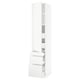 SEKTION / MAXIMERA Gabinete alto+puerta/3 frnt/5 cjn, blanco/Voxtorp blanco mate, 18x24x90 "