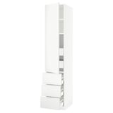 SEKTION / MAXIMERA Gabinete alto+puerta/3 frnt/5 cjn, blanco/Voxtorp blanco mate, 18x24x90 "