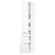 SEKTION / MAXIMERA Gabinete alto+puerta/3 frnt/5 cjn, blanco/Voxtorp blanco mate, 15x24x80 "
