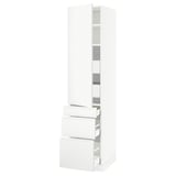 SEKTION / MAXIMERA Gabinete alto+puerta/3 frnt/5 cjn, blanco/Voxtorp blanco mate, 18x24x80 "