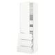SEKTION / MAXIMERA Gabinete alto+puerta/3 frnt/5 cjn, blanco/Voxtorp blanco mate, 24x24x80 "