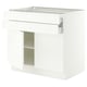 SEKTION / MAXIMERA Gabinete bajo+2 puertas/2 cajones, blanco/Aspudden blanco mate, 36x24x30 "