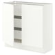 SEKTION / MAXIMERA Gabinete bajo+2 puertas/3 cajones, blanco/Aspudden blanco mate, 36x15x30 "