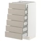 SEKTION / MAXIMERA Gabinete bajo 6 frentes/6 cjn bajos, blanco/Stensund beige, 18x15x30 "