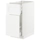 SEKTION / MAXIMERA Gabinete bajo+alm extraíble/cajón, blanco/Axstad blanco mate, 15x24x30 "
