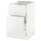 SEKTION / MAXIMERA Gabinete bajo+alm extraíble/cajón, blanco/Ringhult blanco, 18x24x30 "