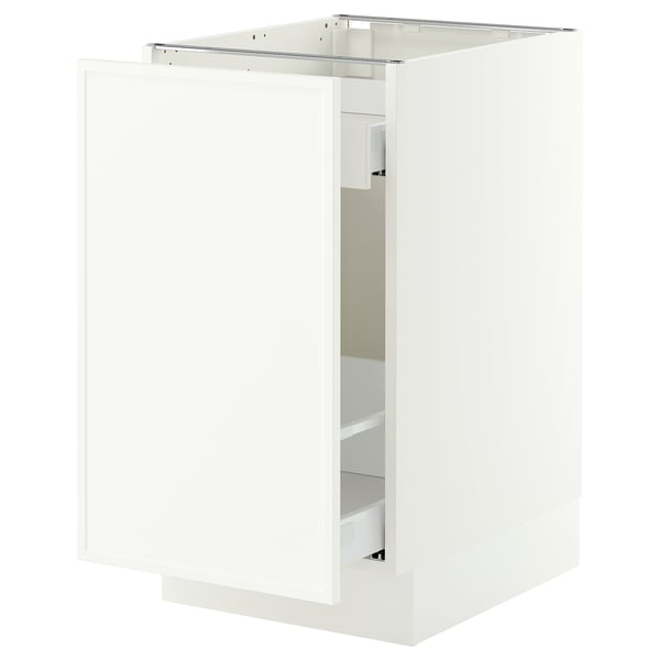 SEKTION / MAXIMERA Gabinete bajo+almacenamiento xtrbl, blanco/Aspudden blanco mate, 18x24x30 "