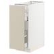 Opción: SEKTION / MAXIMERA Gabinete bajo+almacenamiento xtrbl, blanco/Havstorp beige, 12x24x30 "