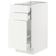 SEKTION / MAXIMERA Gabinete bajo/almcn extraíble/2 cjn, blanco/Vallstena blanco, 15x24x30 "