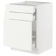 SEKTION / MAXIMERA Gabinete bajo/almcn extraíble/2 cjn, blanco/Vallstena blanco, 24x24x30 "