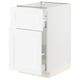 SEKTION / MAXIMERA Gabinete bajo/almcn extraíble/cajón, blanco Enköping/blanco efecto madera, 18x24x30 "