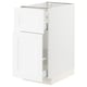 SEKTION / MAXIMERA Gabinete bajo/almcn extraíble/cajón, blanco Enköping/blanco efecto madera, 15x24x30 "