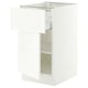 SEKTION / MAXIMERA Gabinete bajo+cajón/puerta, blanco/Aspudden blanco mate, 18x24x30 "