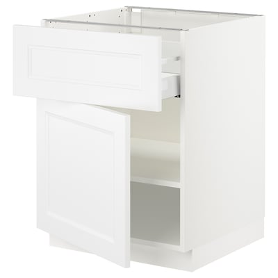 SEKTION / MAXIMERA Gabinete bajo+cajón/puerta, blanco/Axstad blanco mate, 24x24x30 "