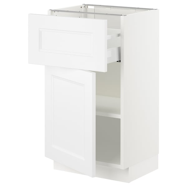 SEKTION / MAXIMERA Gabinete bajo+cajón/puerta, blanco/Axstad blanco mate, 18x15x30 "