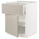 SEKTION / MAXIMERA Gabinete bajo+cajón/puerta, blanco/Stensund beige, 24x24x30 "