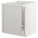 SEKTION / MAXIMERA Gabinete bajo clas residuos/1 prta, blanco/Lerhyttan gris claro, 24x24x30 "