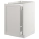 SEKTION / MAXIMERA Gabinete bajo clas residuos/1 prta, blanco/Lerhyttan gris claro, 18x24x30 "