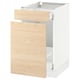 SEKTION / MAXIMERA Gabinete bajo clas residuos/2 frnt, blanco/Askersund efecto de fresno claro, 18x24x30 "