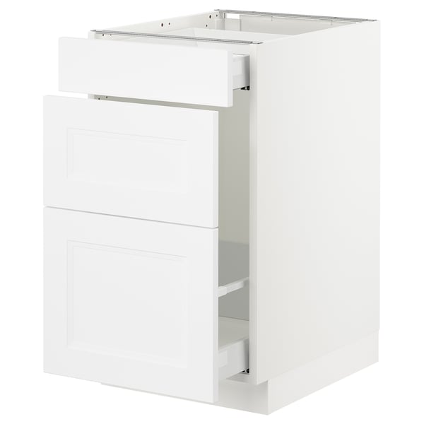 SEKTION / MAXIMERA Gabinete bajo clas residuos/2 frnt, blanco/Axstad blanco mate, 18x24x30 "