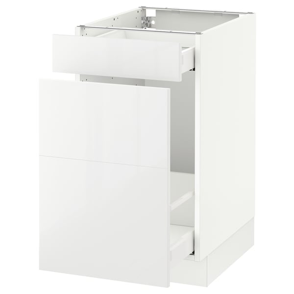 SEKTION / MAXIMERA Gabinete bajo clas residuos/2 frnt, blanco/Ringhult blanco, 18x24x30 "