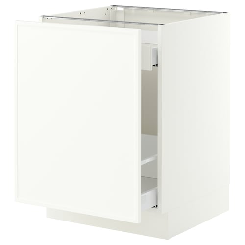 SEKTION / MAXIMERA Gabinete bajo clasf residuos/1 prta, blanco/Aspudden blanco mate, 24x24x30 "
