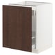 SEKTION / MAXIMERA Gabinete bajo clasf residuos/1 prta, blanco/Sinarp marrón, 24x24x30 "