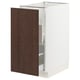 SEKTION / MAXIMERA Gabinete bajo clasf residuos/1 prta, blanco/Sinarp marrón, 15x24x30 "
