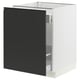 SEKTION / MAXIMERA Gabinete bajo clasf residuos/1 prta, blanco/Upplöv antracita mate, 24x24x30 "